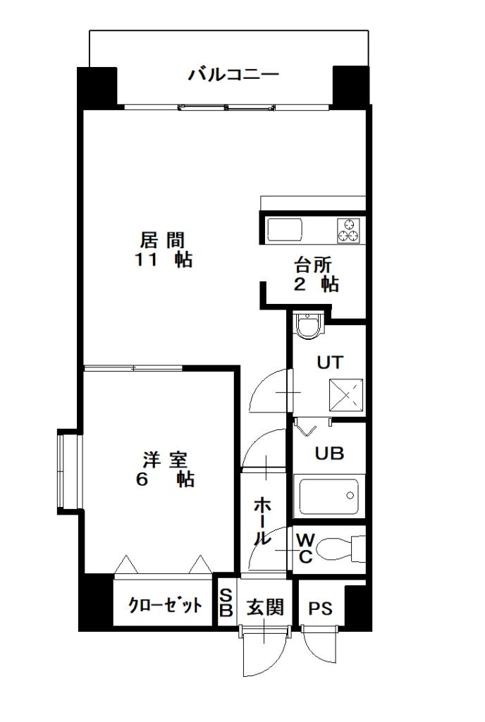 ノルテ3条通1001間取図