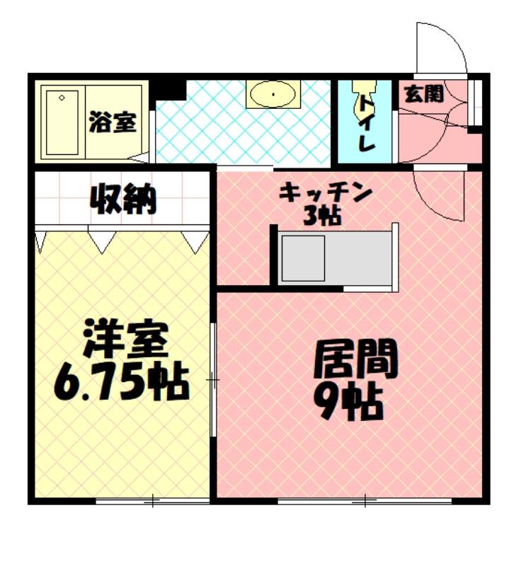 リバーサイド東光１４２Ⅰ206間取図