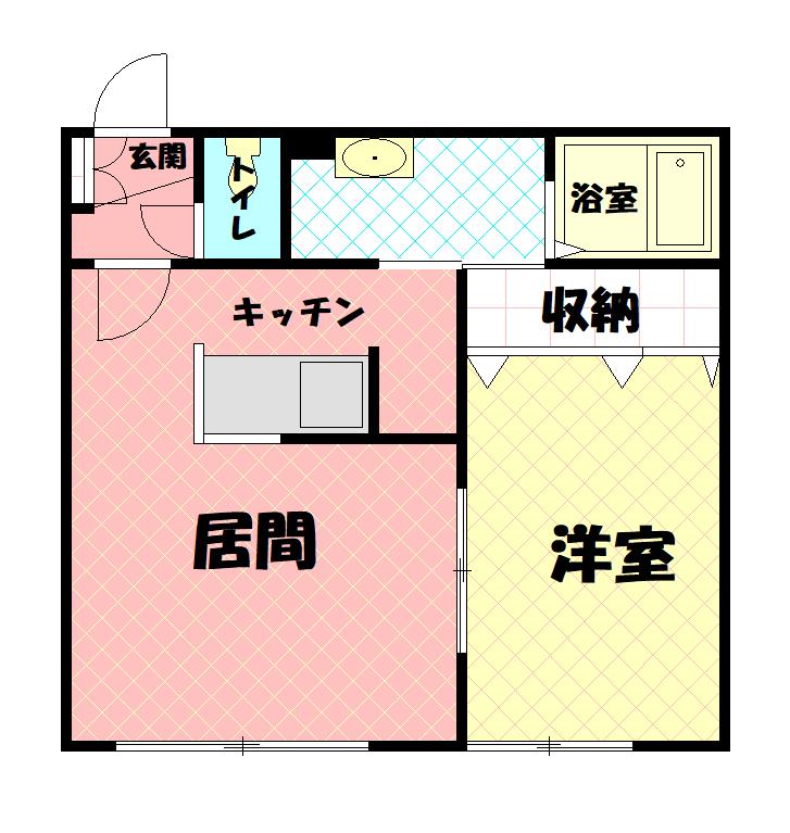 リバーサイド東光１４２Ⅰ202間取図