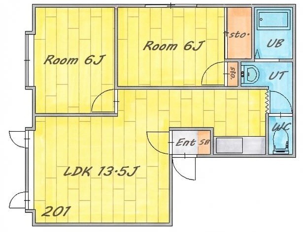 オーベルジュ3201間取図