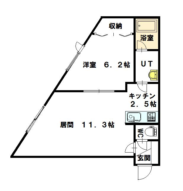 さくらハイツⅡ103間取図