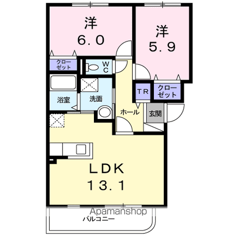 ヴィラ・ファイター103間取図
