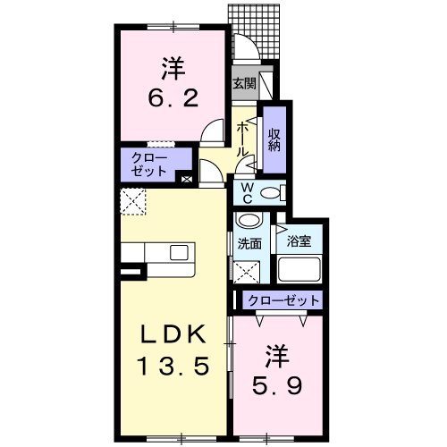 ひまわり103間取図