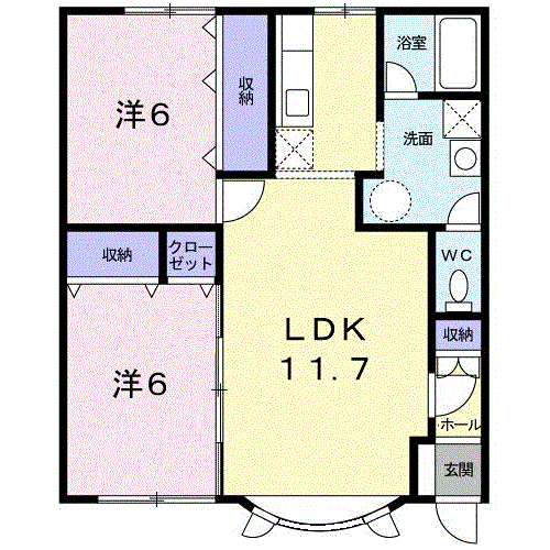 ＰＡＲＫ喜多川Ｃ203間取図