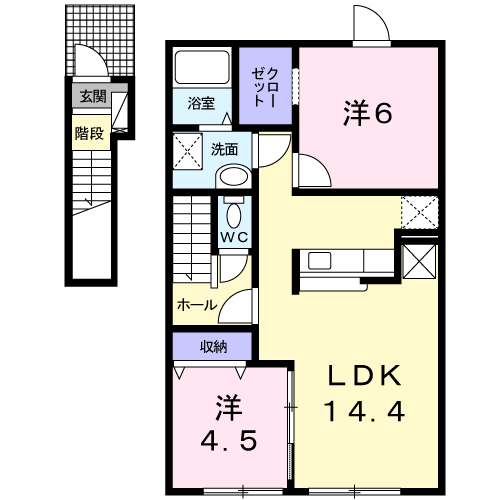 ソレイユ２０１間取図