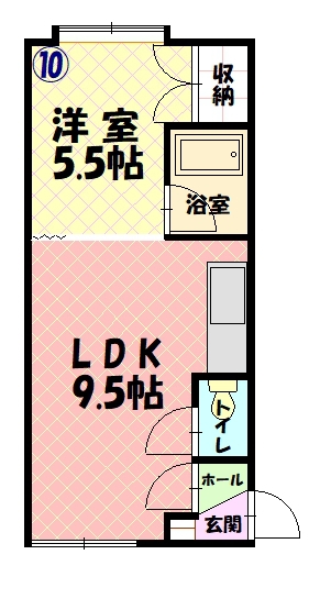 シャルム川端210間取図
