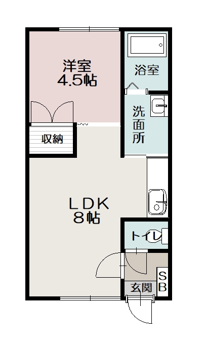 サニーサイド３．３２０２間取図