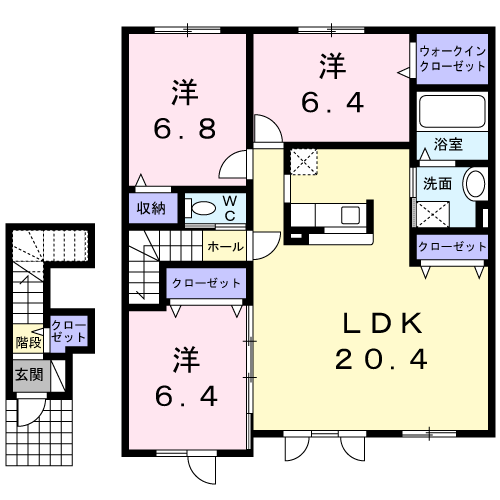 ホーリィホック２０２間取図