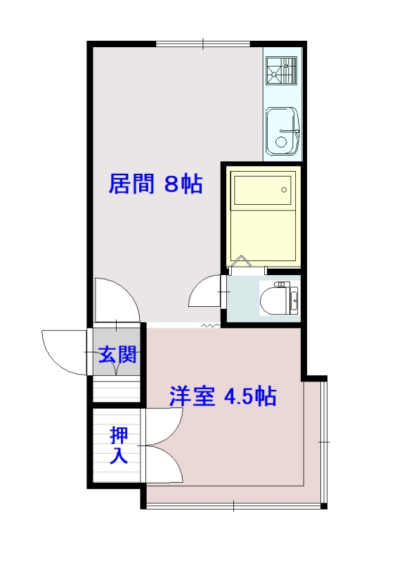 ハウスザライフビル105間取図