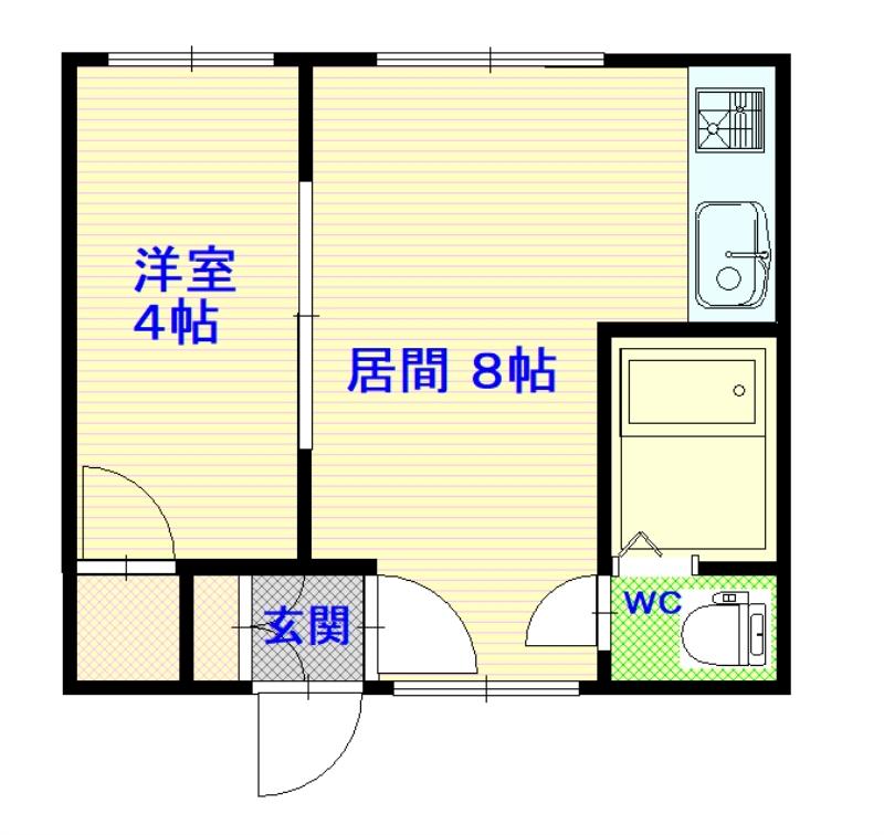 ハウスザライフビル202間取図