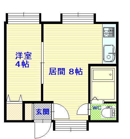 ハウスザライフビル102間取図