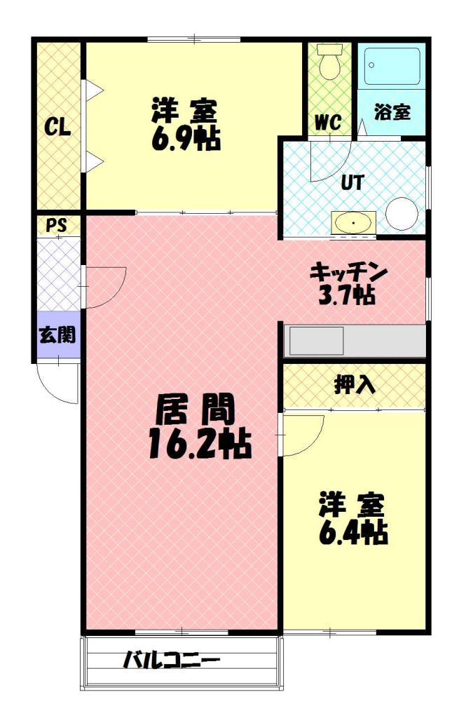 グランデⅣ３０２間取図