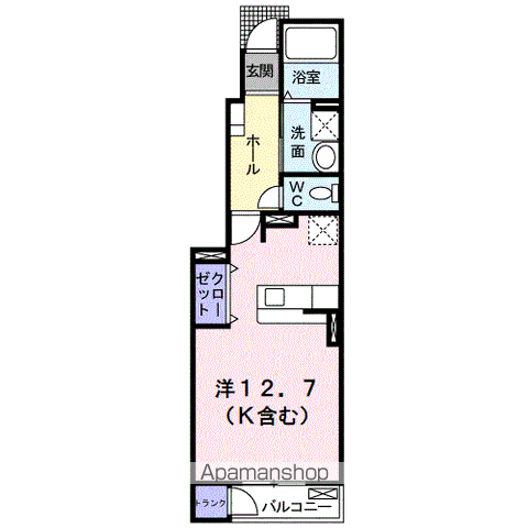 デフィⅡ102間取図
