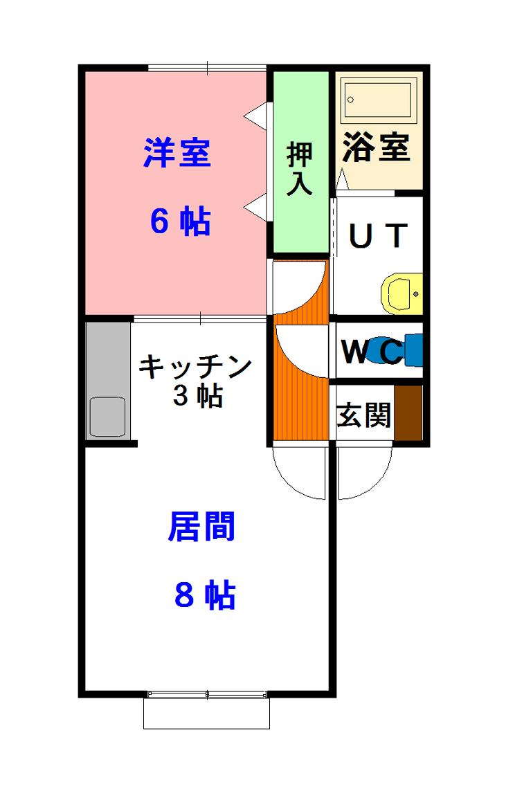 クレスト永山１０２間取図
