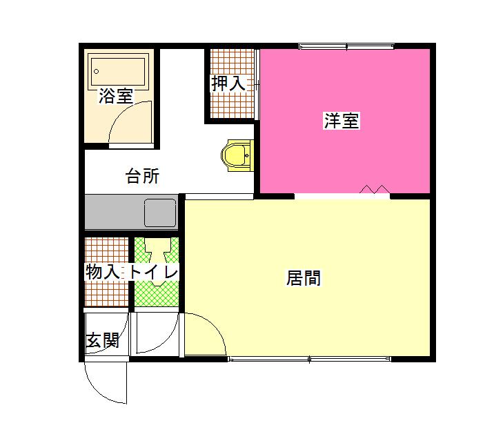 カメリアハウス205間取図