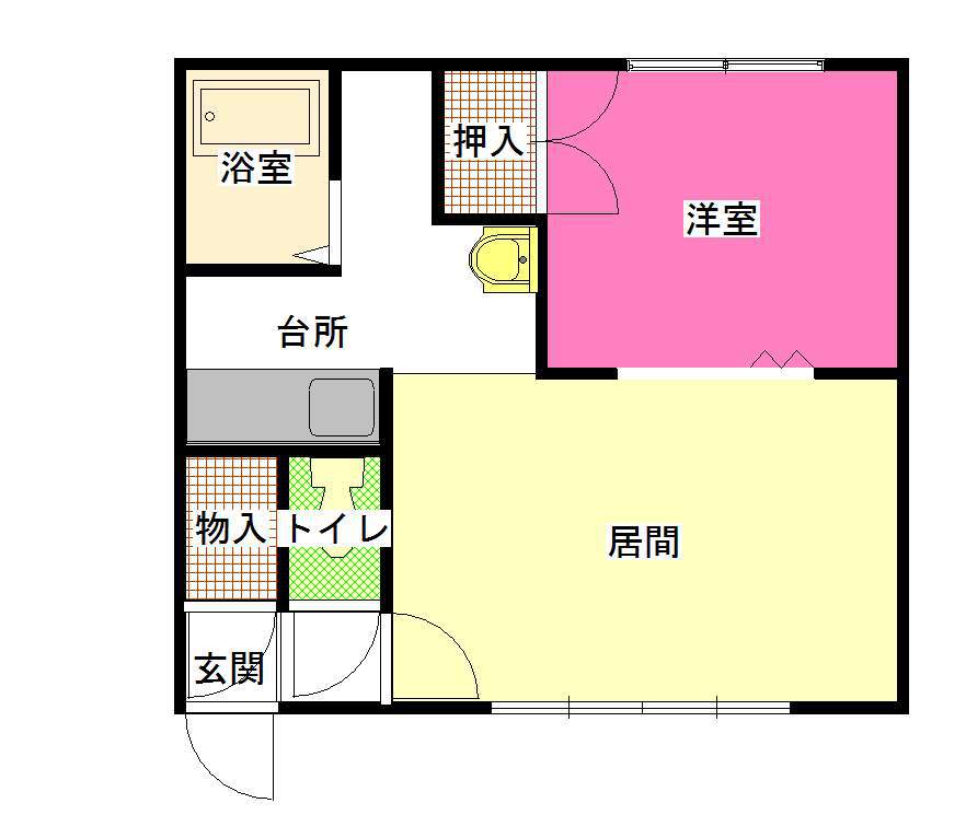 カメリアハウス202間取図