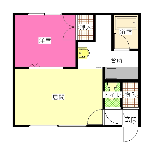 カメリアハウス103間取図