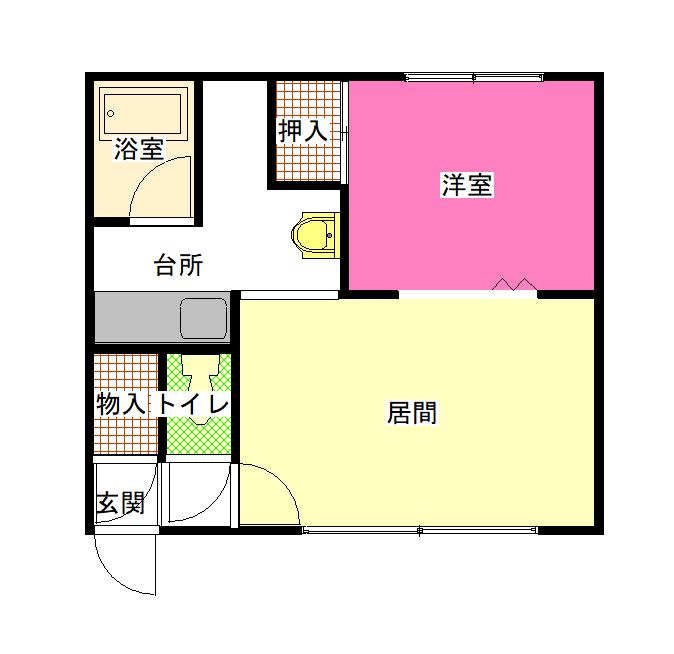 カメリアハウス207間取図