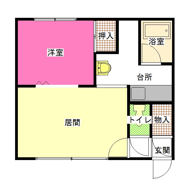 カメリアハウス203間取図