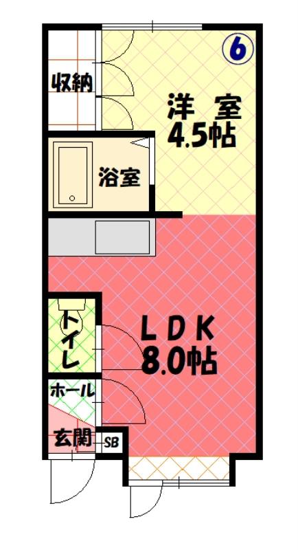 エスポアール106間取図
