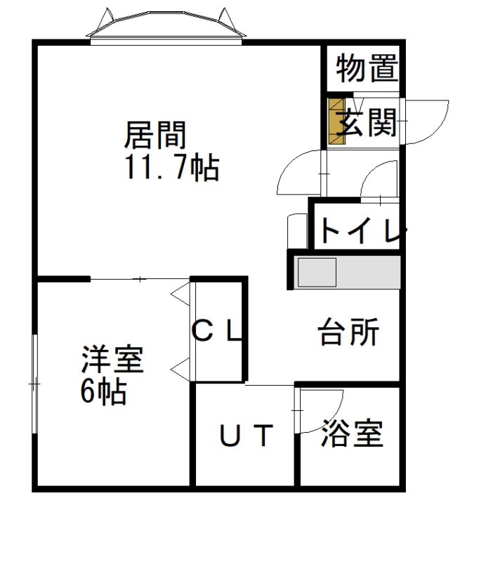 Ｂｅｌｌｅ（ベル）１０２間取図