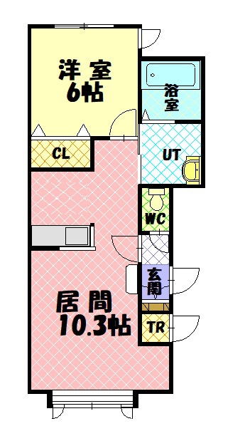 ベル9-21B棟203間取図