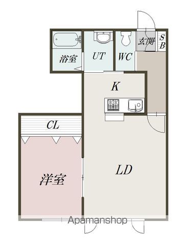 Ｗｉｔｈｃｏｕｒｔ　１条通　２ｎｄ２２０１間取図