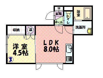 LODGE203間取図