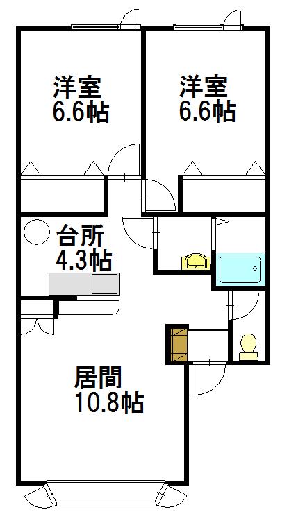Sesame7・3201間取図