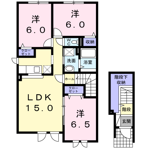 ヴィラ・J201間取図