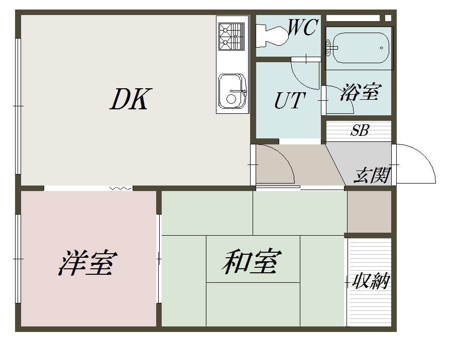 エステート神居３０１間取図