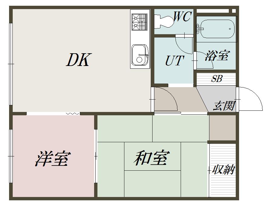 エステート神居３０３間取図