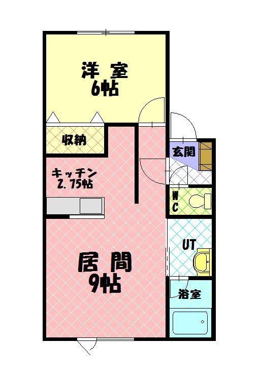 メリット東光１０２間取図