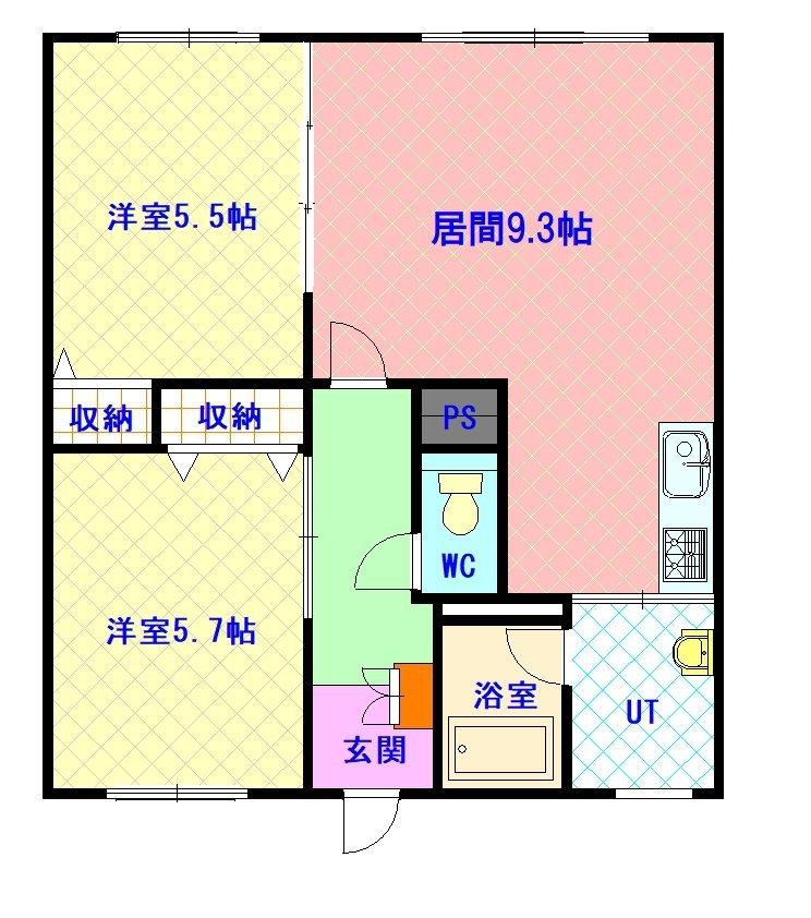 ＷｉｔｈⅡ303間取図