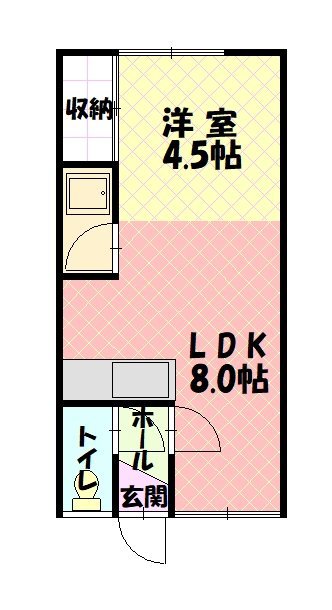 ルミネ東光106間取図