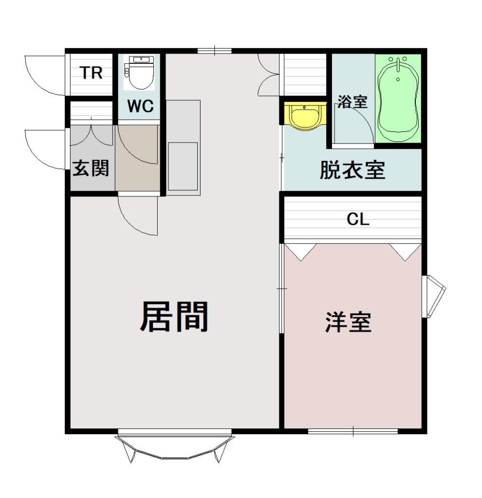 ノーシスＥ棟１０５間取図