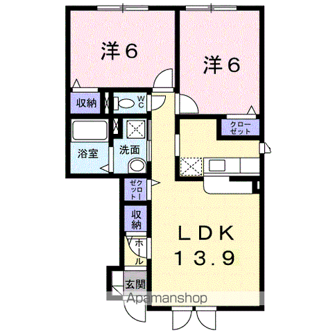 サム・ソラーレ102間取図
