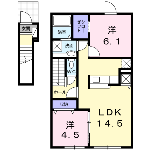 ルーマ　フォンテ２０１間取図