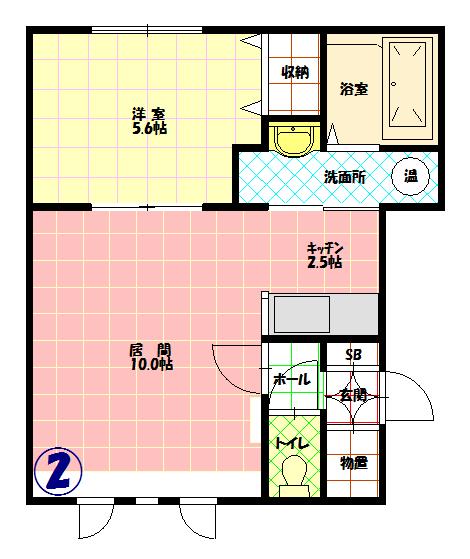 シンフォニー東光１０２間取図
