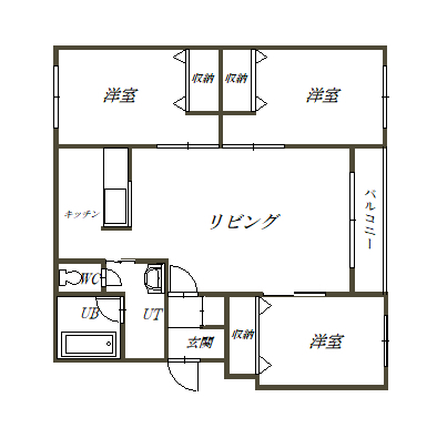 スプランドゥール３０２間取図