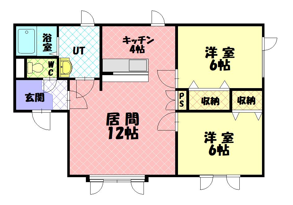 エポック神楽102間取図