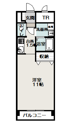 サテラ永山４１１間取図