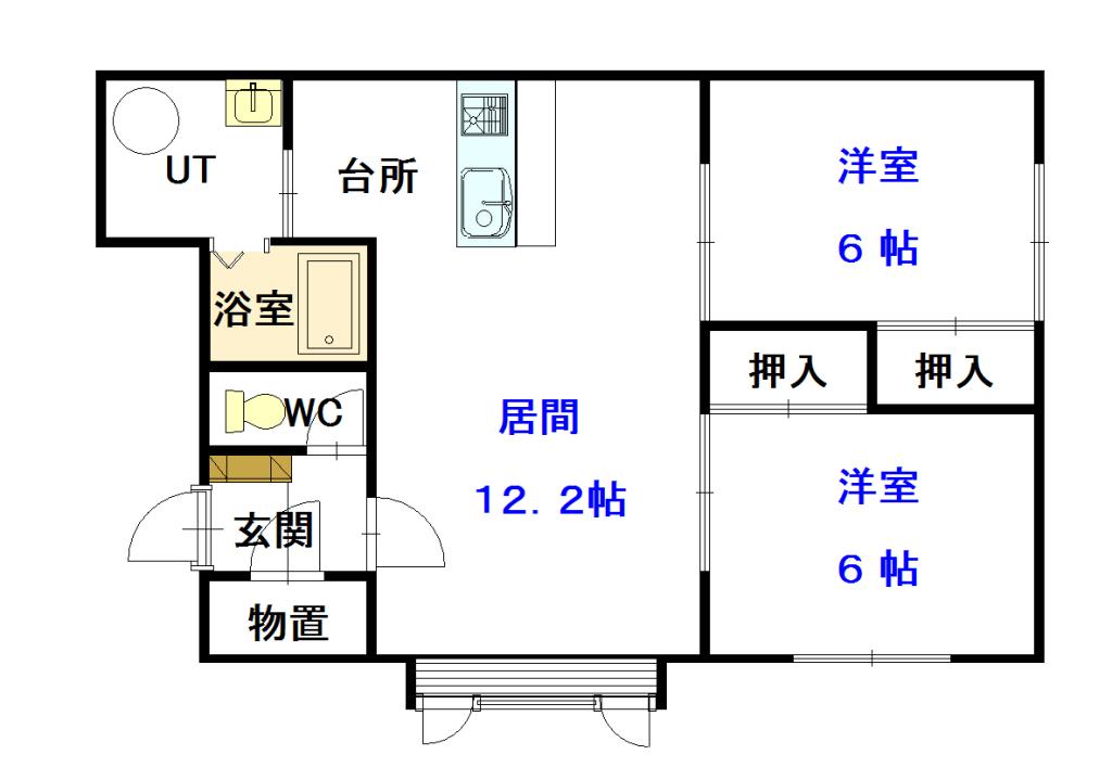 ラフィネ102間取図