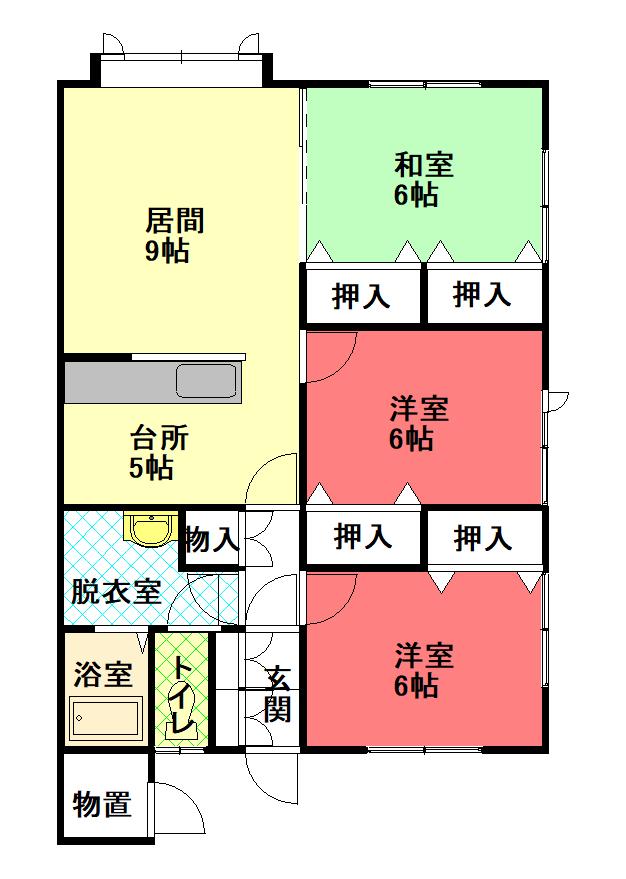ハイツジャスティス102間取図
