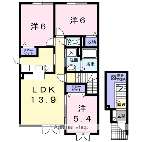 美空201間取図