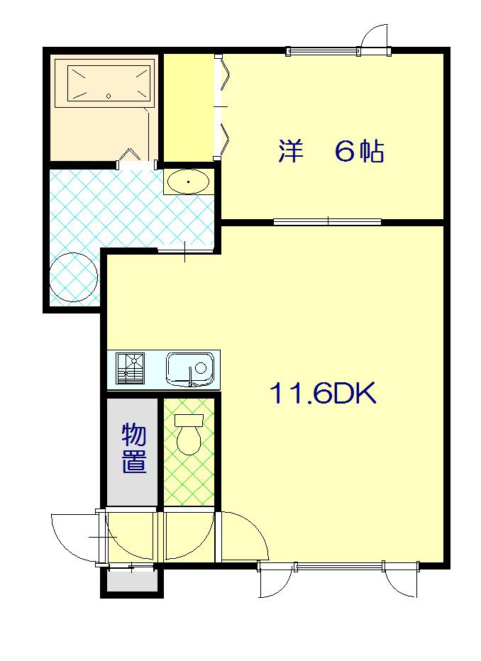 パピラニアン105間取図