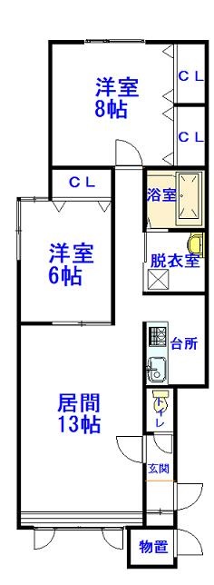 ノンノＡ２０１間取図
