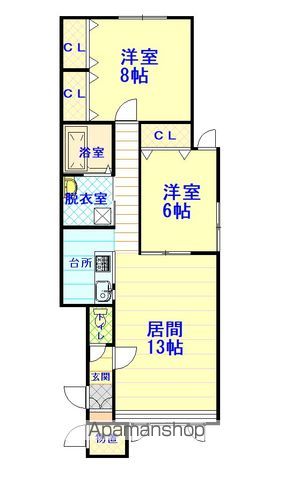 ノンノA102間取図