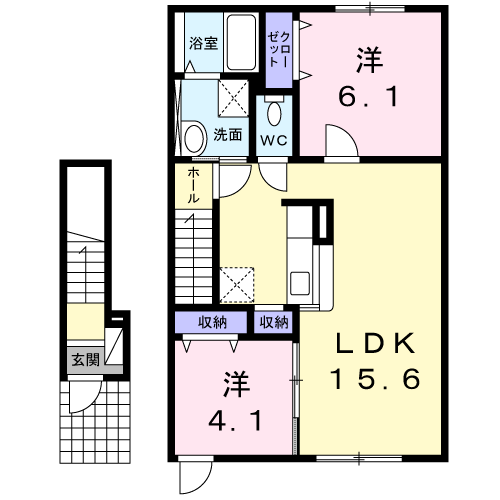 サウザンドファイン大町Ⅱ202間取図