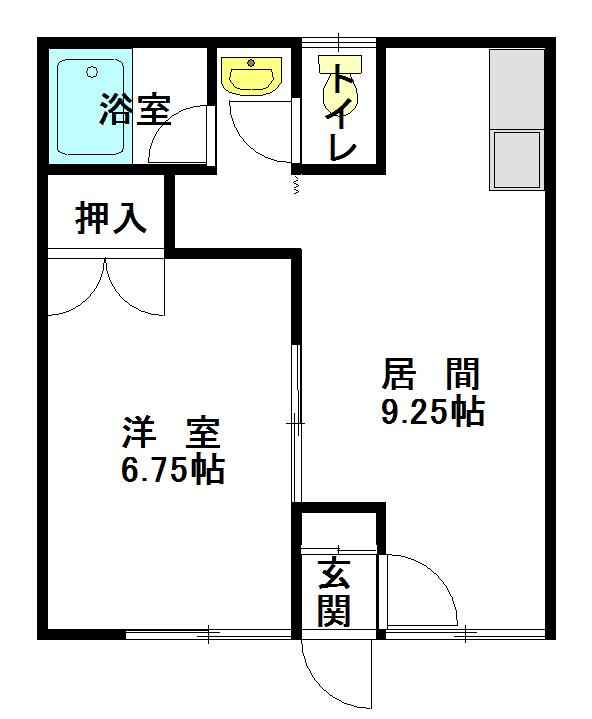 サンハイツ２１Ａ棟102間取図